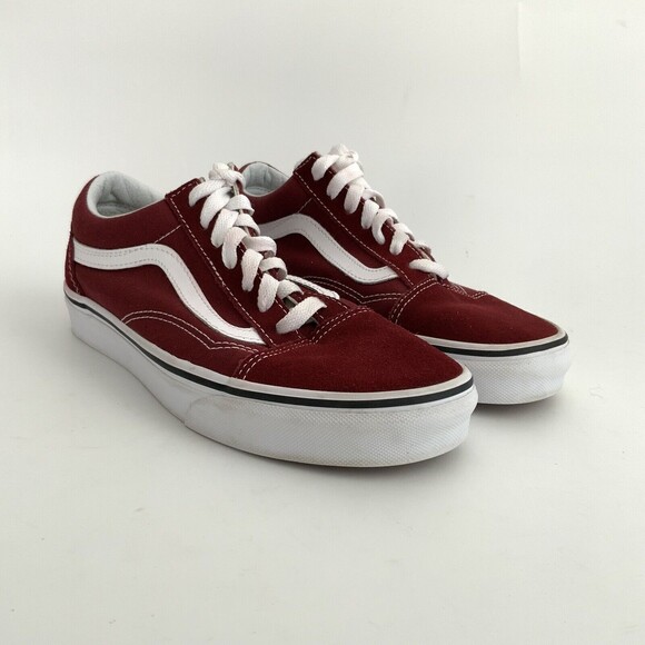 Vans Old Skool Suede Lace-up Sneakers Maroon 7.5 - Picture 12 of 12
